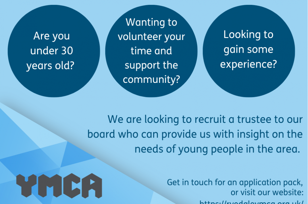 We are recruiting! YMCA Ryedale
